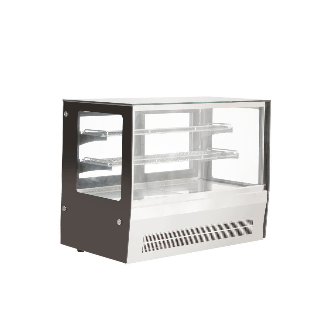 Counter top square glass cold food display - GN-900RT