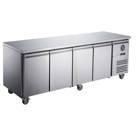 FED-X S/S Four Door Bench Fridge - XUB7C22S4V