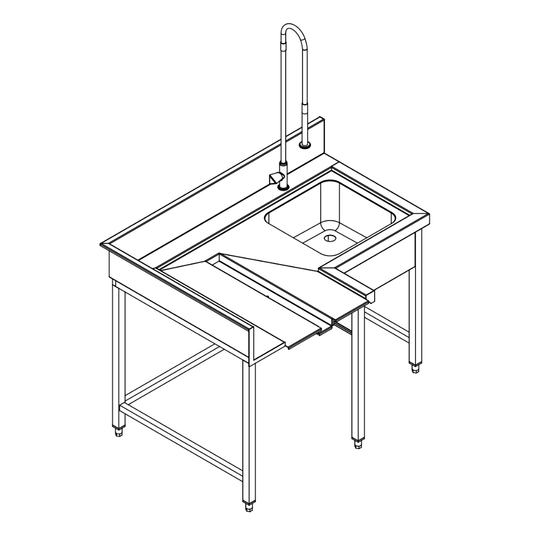 Conveyor Dishwasher Illustration